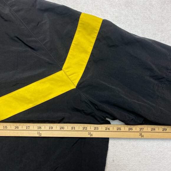 VINTAGE US Army Jacket Mens M Black/Yellow Full-Zip Track Uniform Nylon Active - Picture 9 of 10